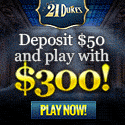 Deposit $50, play with
                                        $300!