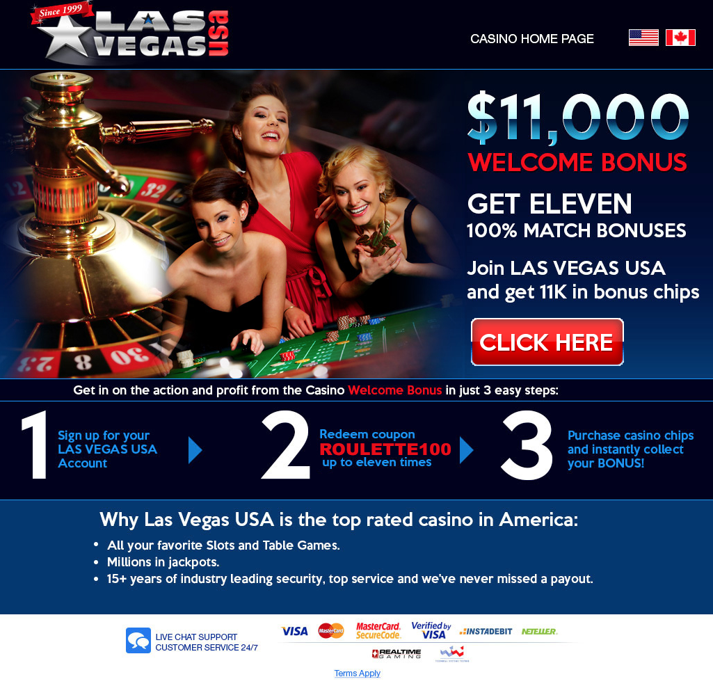 Las
                                        Vegas USA Online Casino