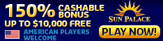 150% Cashable Bonus to $10K!