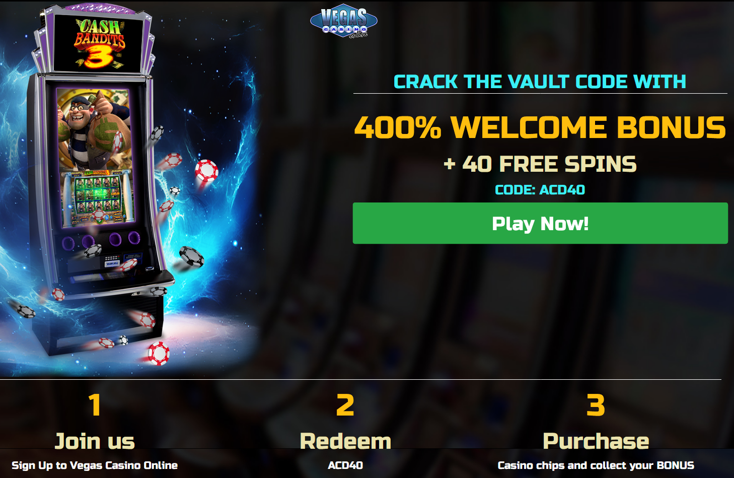 400% WELCOME BONUS | + 40 FREE SPINS